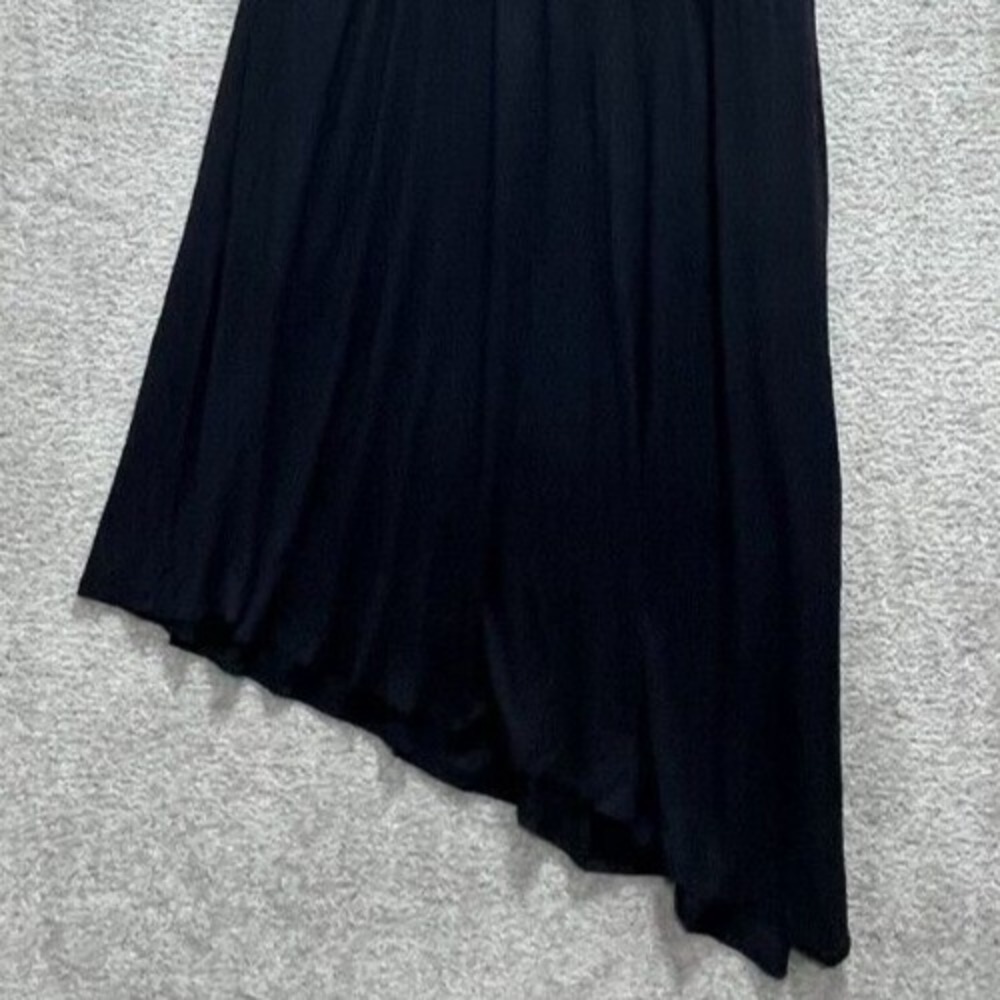 AVA & VIV Women's Asymmetric Hem Dress 1X Black Scoop Neck Sleeveless‎ Pullover - Picture 4 of 13